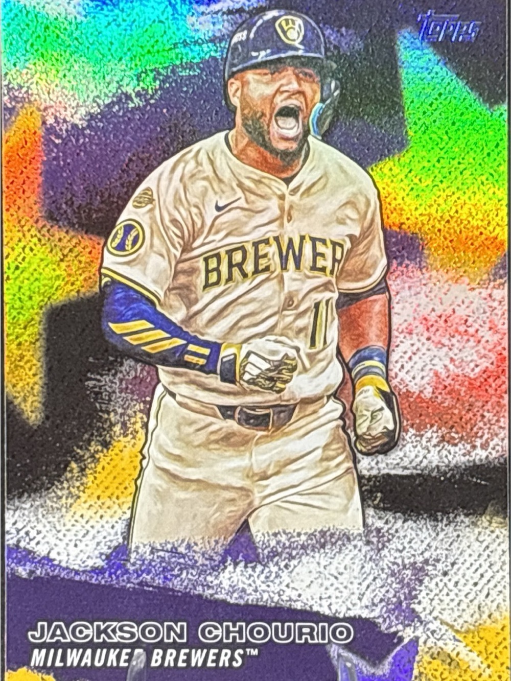 Topps Milwaukee Brewers Jackson Chourio Baseball Card - Stars of MLB